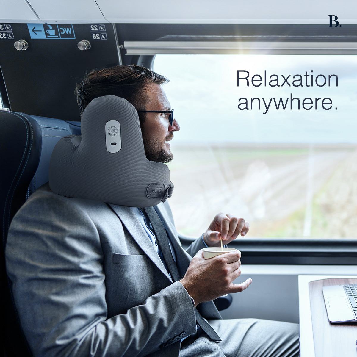 JetSnooze™ Noise-Cancelling Travel Pillow