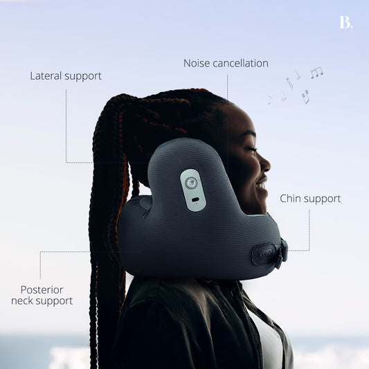 JetSnooze™ Noise-Cancelling Travel Pillow