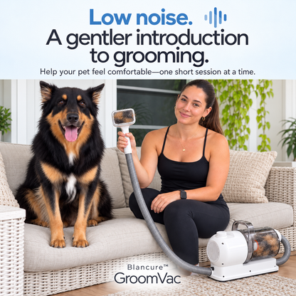 GroomVac: Groom, Trim & Vacuum Up the Fur Before It Hits Your Floor